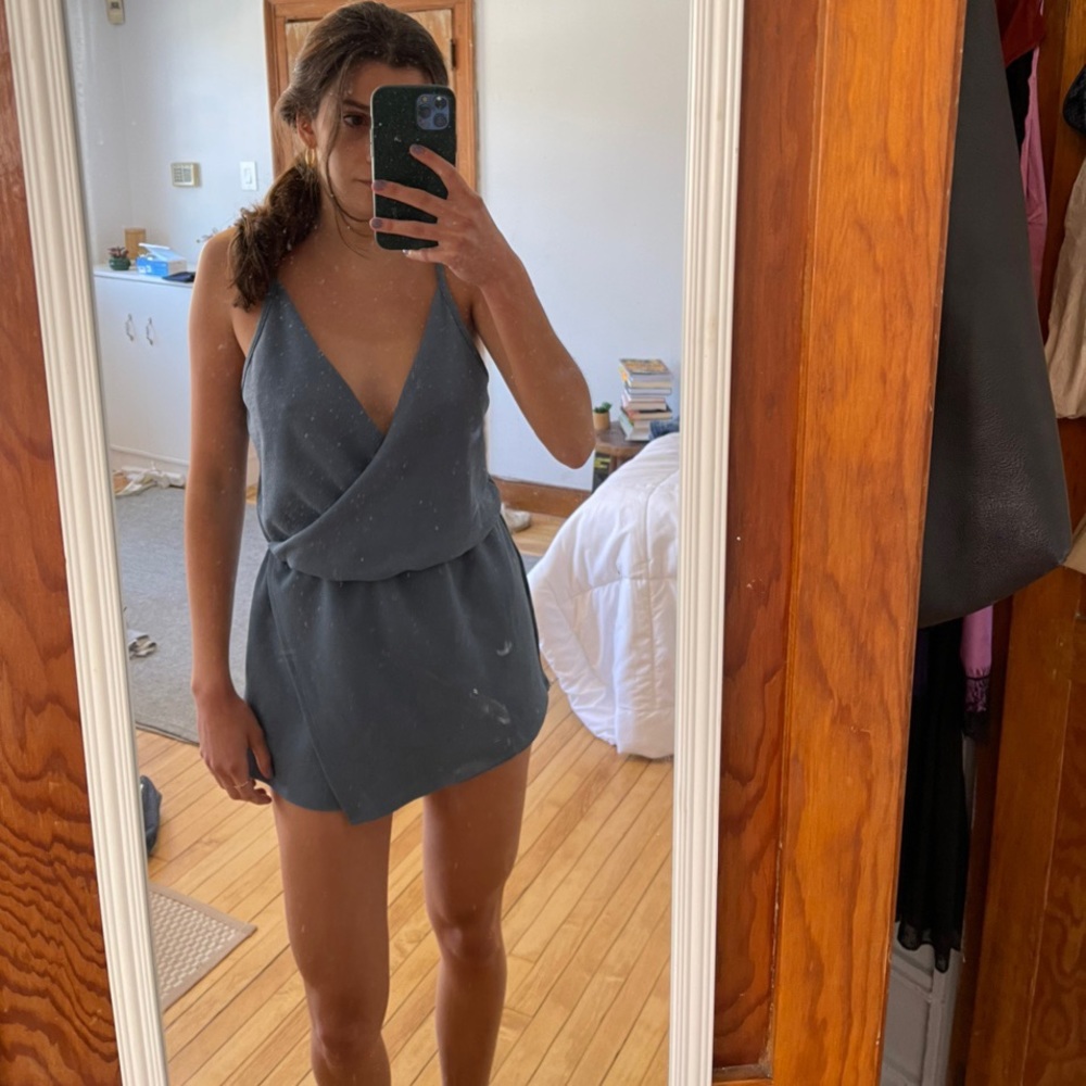 Blue Skort Romper from Urban Outfitters